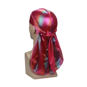 Durags colorés pour hommes, style turban.