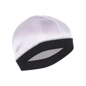 Durag soyeux pour enfants, chapeau de pirate à longue queue, bonnet élastique, turban, bandana unisexe, bonnet de douche, foulard, de couleur blanche,